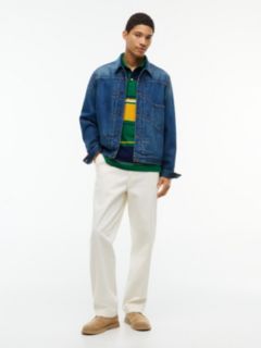 Regular Fit Striped Polo — Nouveau Green 2