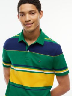 Regular Fit Striped Polo — Nouveau Green 3
