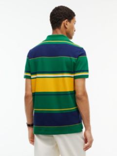 Regular Fit Striped Polo — Nouveau Green 4