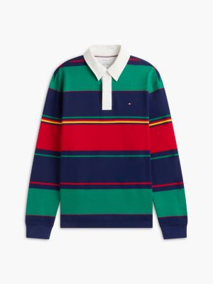 Мужское поло Tommy Hilfiger Regular Fit Bold Striped Rugby Polo, цвет: Разноцветный — фото 5