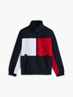 Water-Repellent Flag Logo Regatta Jacket — Navy Blue 7
