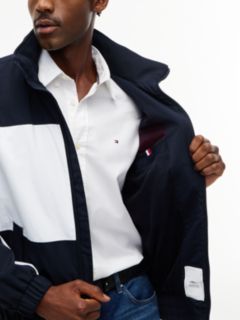 Water-Repellent Flag Logo Regatta Jacket — Navy Blue 4