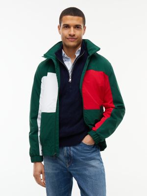 Water-Repellent Flag Logo Regatta Jacket, Ornamental Green