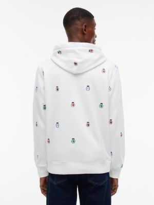 Мужские худи Tommy Hilfiger Allover Embroidered Crest — фото 4