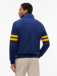 Varsity Stripe Quarter-Zip Sweatshirt — Preppy Navy 4