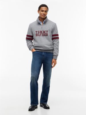 Мужские худи Tommy Hilfiger Varsity Stripe Quarter-Zip Sweatshirt — фото 2