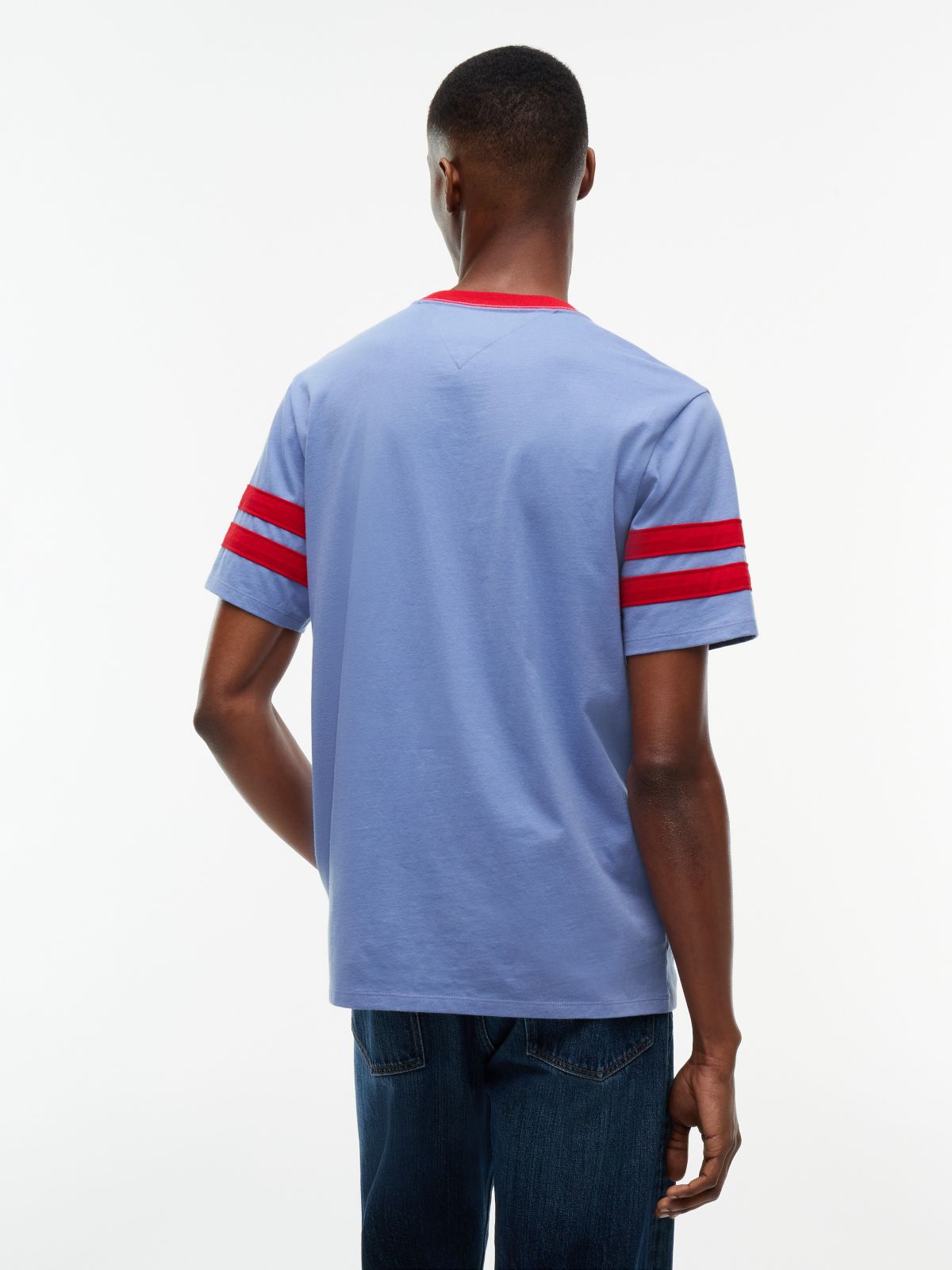 Varsity Logo Stripe T-Shirt — Washed Ink