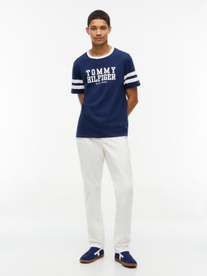 Мужские футболки Tommy Hilfiger Varsity Logo Stripe T-Shirt — фото 2
