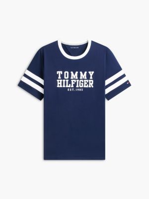 Мужские футболки Tommy Hilfiger Varsity Logo Stripe T-Shirt — фото 5