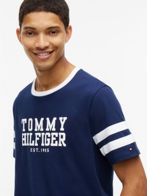 Мужские футболки Tommy Hilfiger Varsity Logo Stripe T-Shirt — фото 3