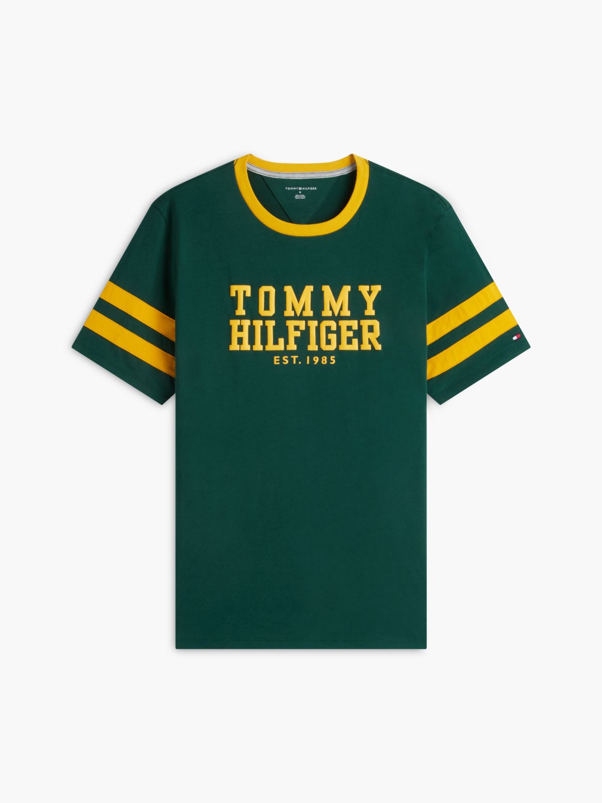 Varsity Logo Stripe T-Shirt — Ornamental Green