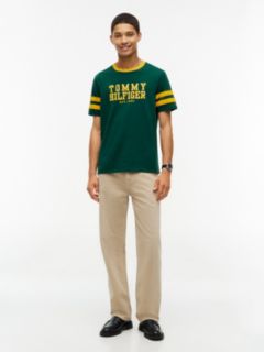 Varsity Logo Stripe T-Shirt — Ornamental Green 2