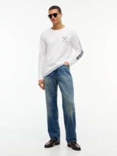 Long-Sleeve Hilfiger Logo T-Shirt — White 2