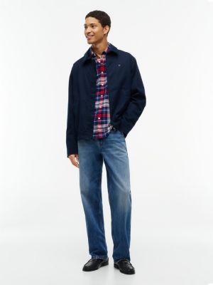 Мужская рубашка Tommy Hilfiger Regular Fit Plaid Flannel, цвет: Тёмно-синий — фото 2