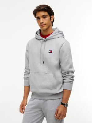 Back Flag Colorblock Hoodie, Grey