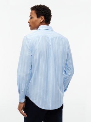 Мужская рубашка Tommy Hilfiger Regular Fit Striped, цвет: Синий — фото 4