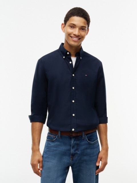 Мужские рубашки Tommy Hilfiger Regular Fit Long-Sleeve Shirt