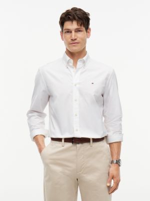 Regular Fit Long-Sleeve Shirt, Optic White