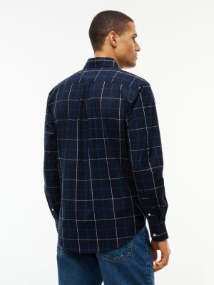 Мужская рубашка Tommy Hilfiger Regular Fit Windowpane, цвет: Тёмно-синий — фото 4
