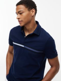 Regular Fit Signature Flag Stripe Polo — Light Navy 3