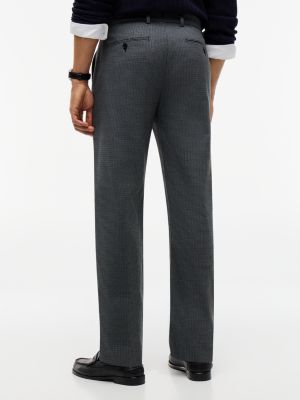 Мужские брюки Tommy Hilfiger Houndstooth Stretch Twill Dress Pant, цвет: Серый разноцветный — фото 4