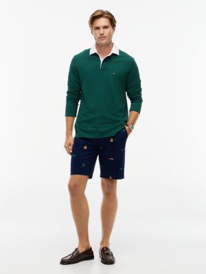Tommy Hilfiger Men's Regular Fit 9" Allover Logo Short - Carbon Navy - 31