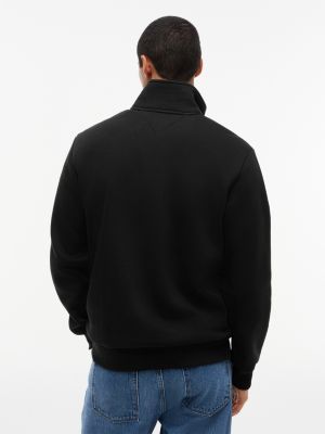 Мужские худи Tommy Hilfiger Flag Stripe Logo Quarter-Zip Sweatshirt — фото 4