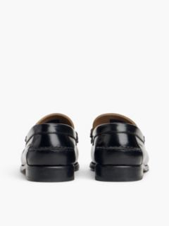 Leather Penny Loafer — Black 4
