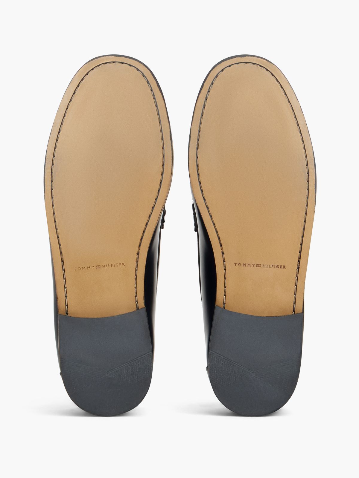 Leather Penny Loafer — Black