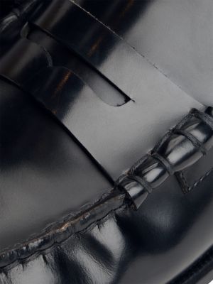 Мужские туфли Tommy Hilfiger Leather Penny Loafer, цвет: Чёрный — фото 6