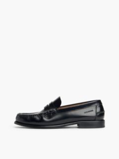 Leather Penny Loafer — Black 7