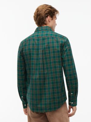 Мужская рубашка Tommy Hilfiger Regular Fit Mini Tartan, цвет: Изумрудный — фото 4
