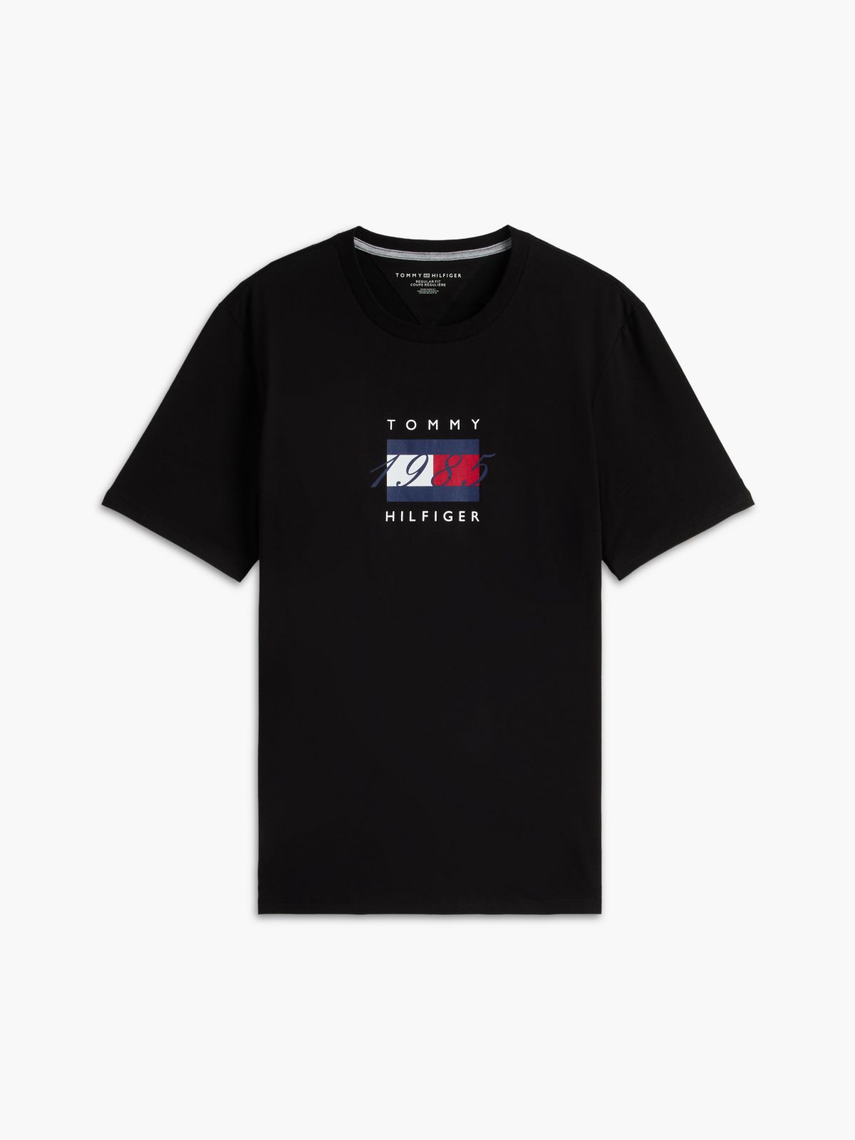 1985 Flag Logo T-Shirt — Black