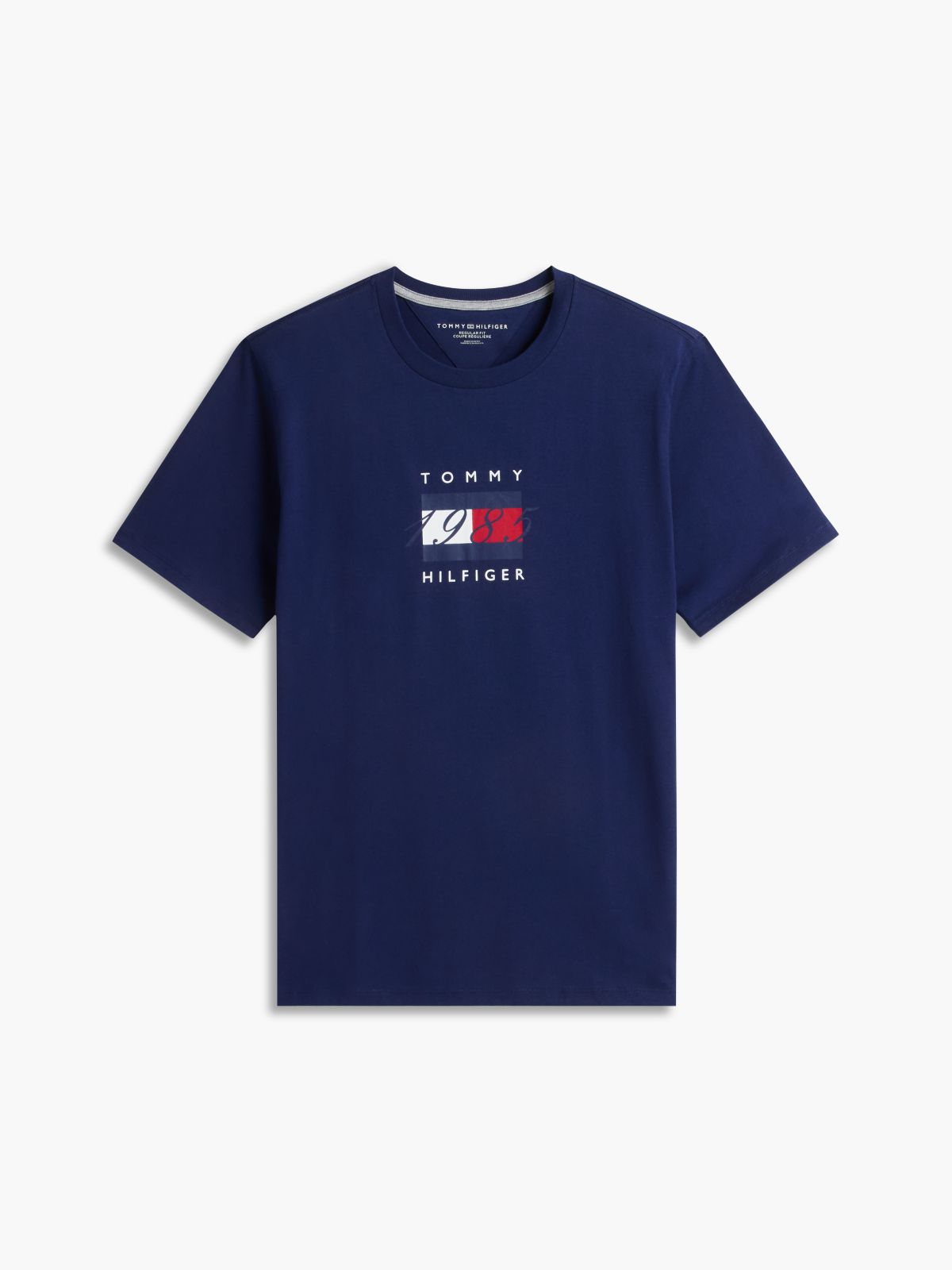 1985 Flag Logo T-Shirt — Preppy Navy