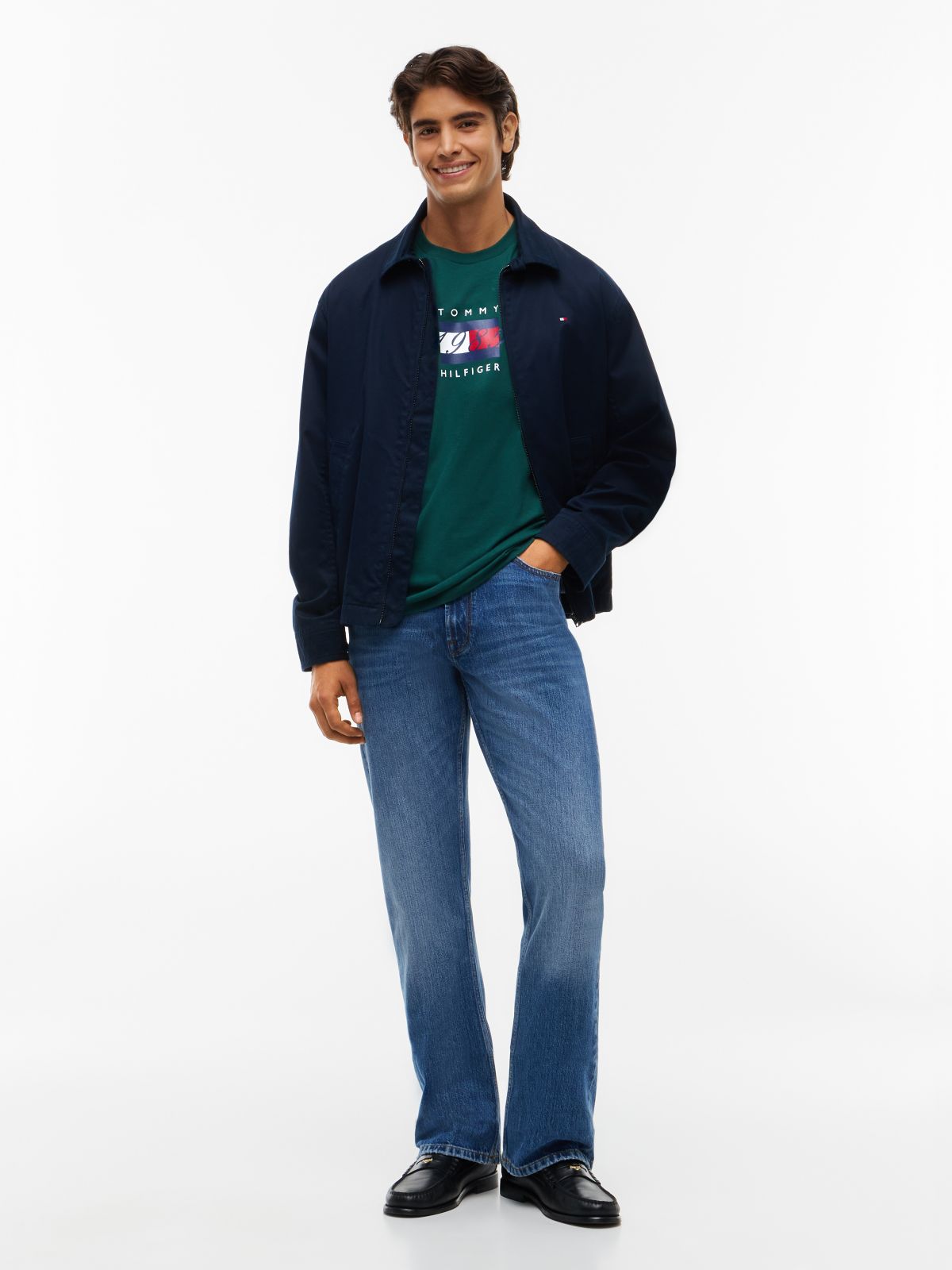 1985 Flag Logo T-Shirt — Ornamental Green