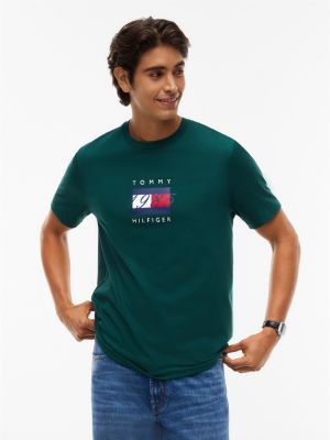 1985 Flag Logo T-Shirt, Ornamental Green