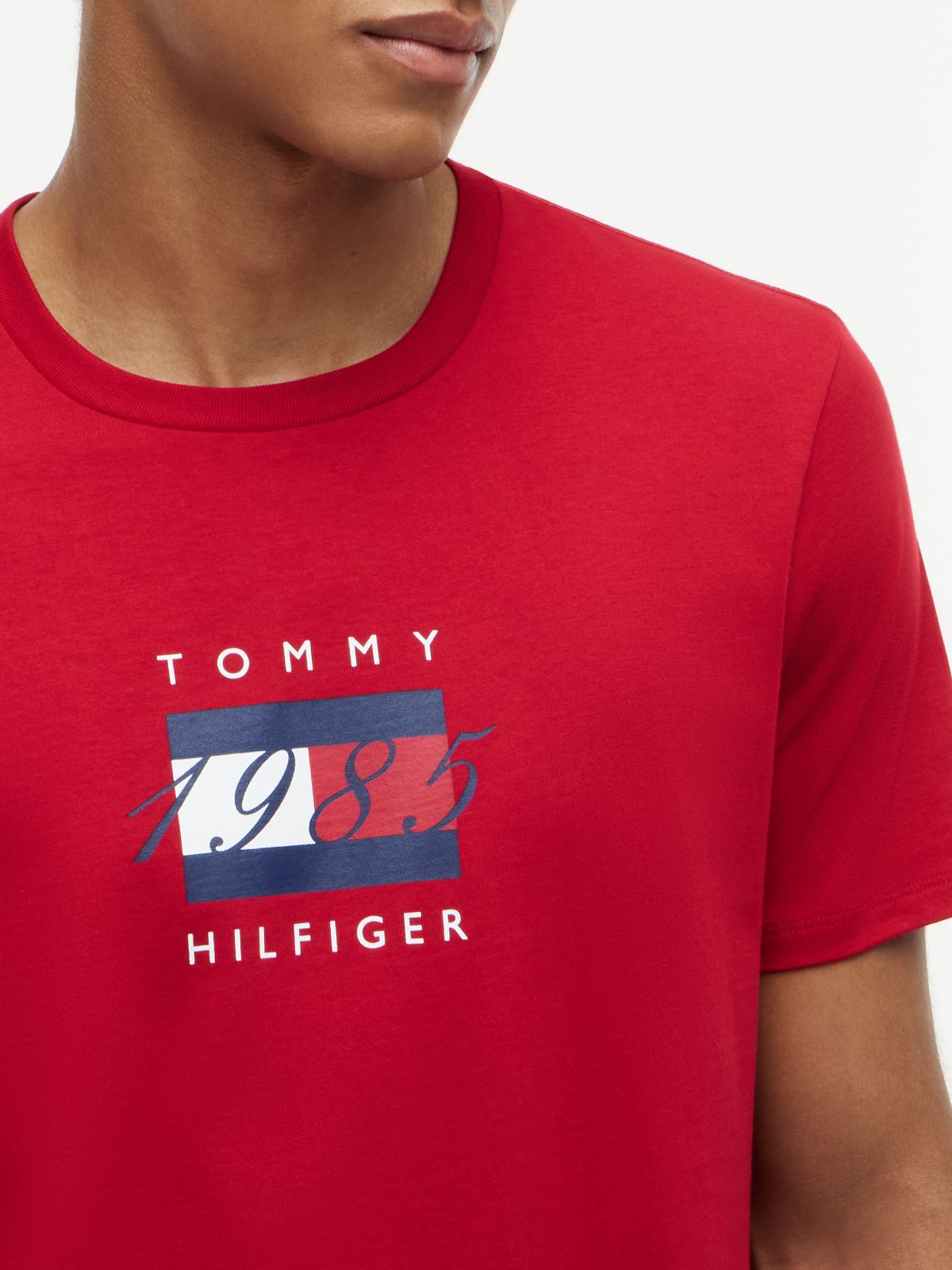 1985 Flag Logo T-Shirt — Medium Red