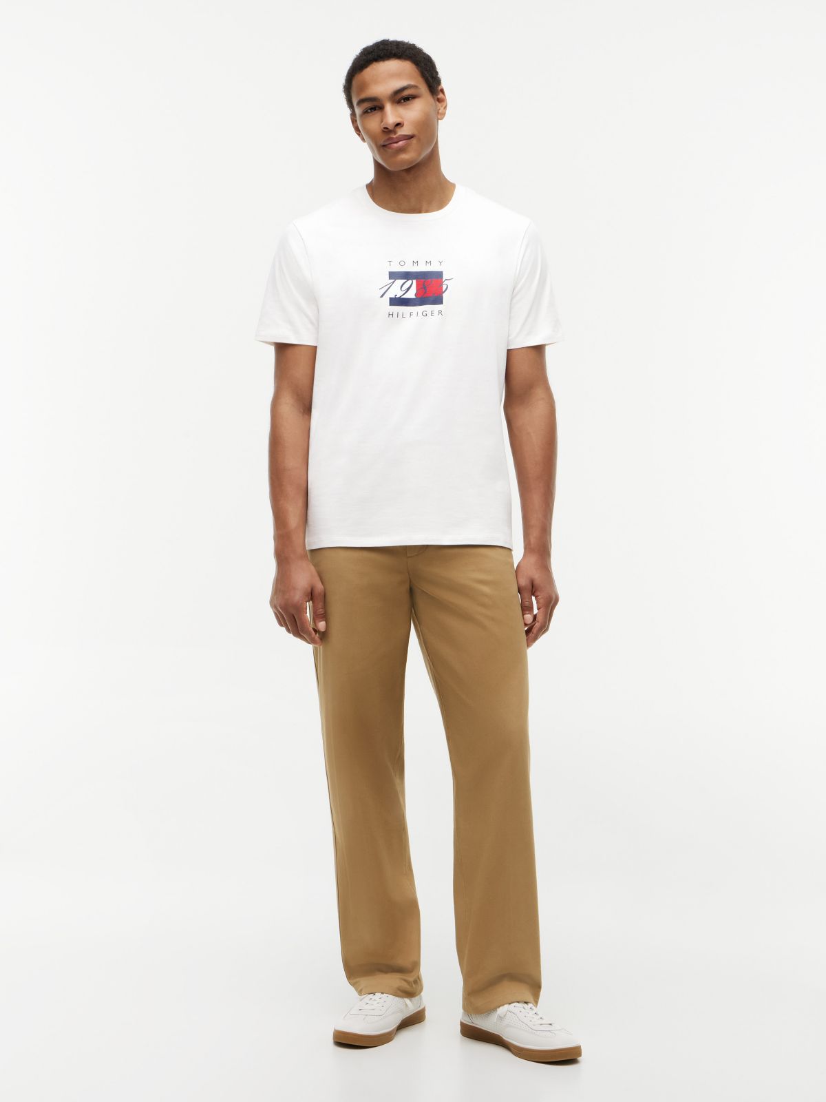 1985 Flag Logo T-Shirt — Ecru