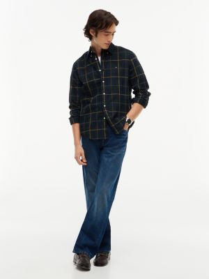 Мужская рубашка Tommy Hilfiger Regular Fit Tartan Corduroy, цвет: Зелёный — фото 2