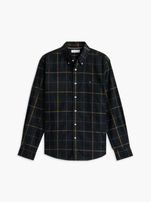 Мужская рубашка Tommy Hilfiger Regular Fit Tartan Corduroy, цвет: Зелёный — фото 5