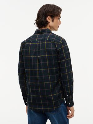 Мужская рубашка Tommy Hilfiger Regular Fit Tartan Corduroy, цвет: Зелёный — фото 4