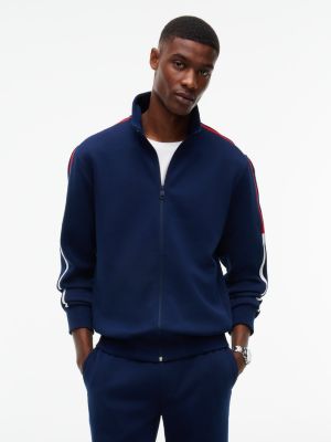 Tommy Hilfiger Men's TH Performance Intechno Knit Track Jacket - Carbon Navy - XL