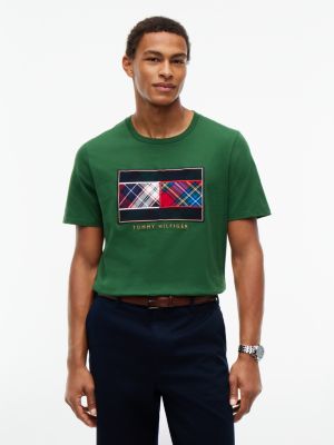 Tartan Flag Logo T-Shirt, Green