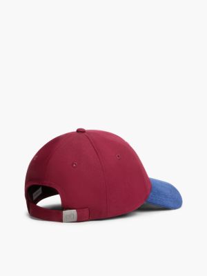 Мужская кепка Tommy Hilfiger Colorblock, цвет: Бордовый разноцветный — фото 2