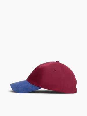 Мужская кепка Tommy Hilfiger Colorblock, цвет: Бордовый разноцветный — фото 3