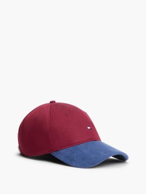 Мужская кепка Tommy Hilfiger Colorblock, цвет: Бордовый разноцветный — фото 1