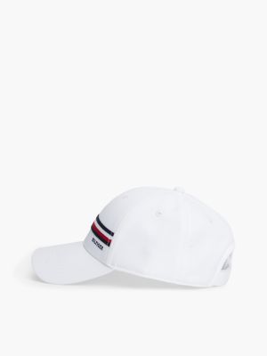 Мужская кепка Tommy Hilfiger Signature Stripe Sport, цвет: Оптический белый — фото 3