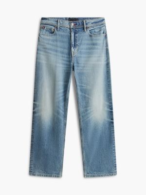 Мужские джинсы Tommy Hilfiger Lightweight Distressed Loose, цвет: Средняя варка джинсовый — фото 7