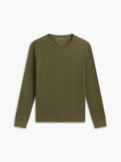 Long-Sleeve Waffle-Knit T-Shirt — Huntsman Green 5