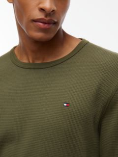 Long-Sleeve Waffle-Knit T-Shirt — Huntsman Green 3